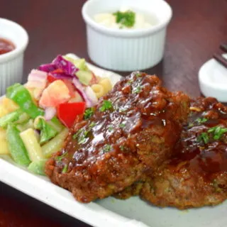Japanese Hamburger Steak (Hambagu)