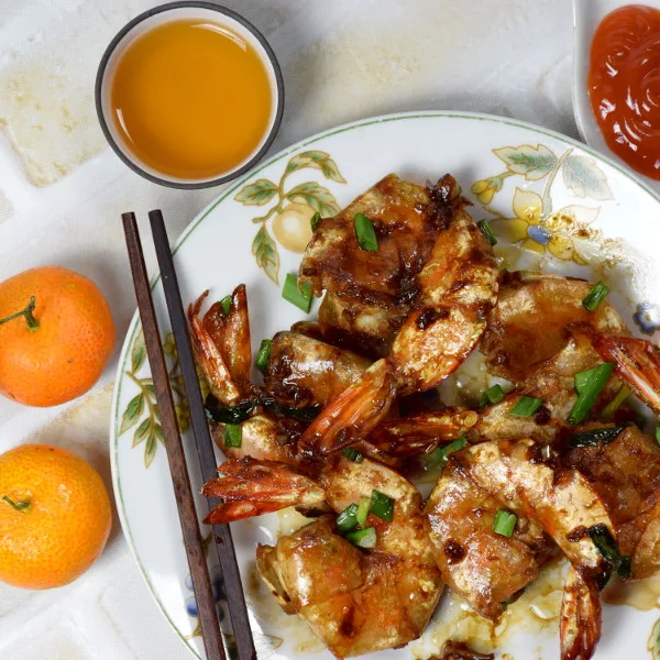 pan-fried prawns recipe, Soy sauce shimrp .