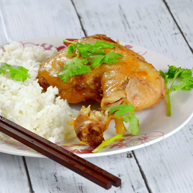 盐焗鸡 with rice 1