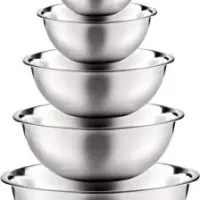 Stainless Steel Mixing Bowls by Finedine (Set of 6) Polished Mirror Finish Nesting Bowl, ¾ - 1.5-3 - 4-5 - 8 Quart - Cooking Supplies