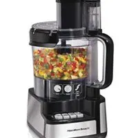 Hamilton Beach 70725A 12-Cup Stack & Snap Food Processor and Vegetable Chopper Black