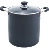T-fal B36262 Specialty Total Nonstick Dishwasher Safe Oven Safe Stockpot Cookware, 12-Quart, Black
