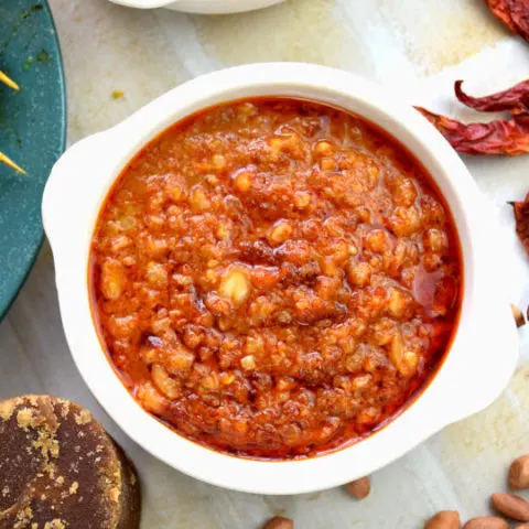 Peanut sauce (prepare from scratch)