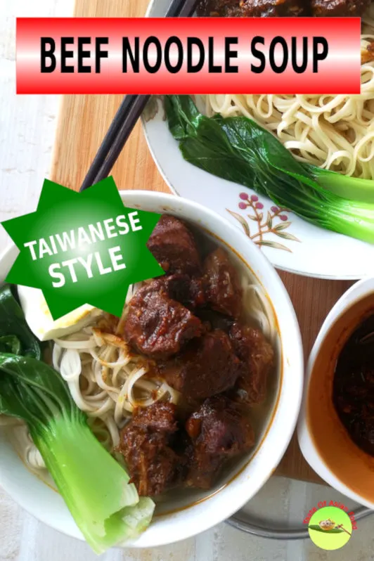 Taiwanese beef noodle soup 红烧牛肉面 is a popular staple in different countries in Asia. This beef noodle soup will surely make your tummy rumble with its umami-rich soup base and nearly melt in the mouth braised beef.