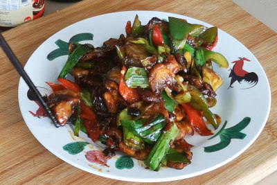 twice-cooked pork - ready to serve