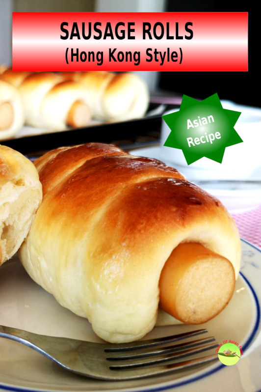 How to make Hong Kong style sausage rolls (also called hot dog rolls, hot dog buns) is best for breakfast and afternoon tea.  A popular Asian variation of the western hot dog.