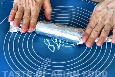 wrap with aluminum foil