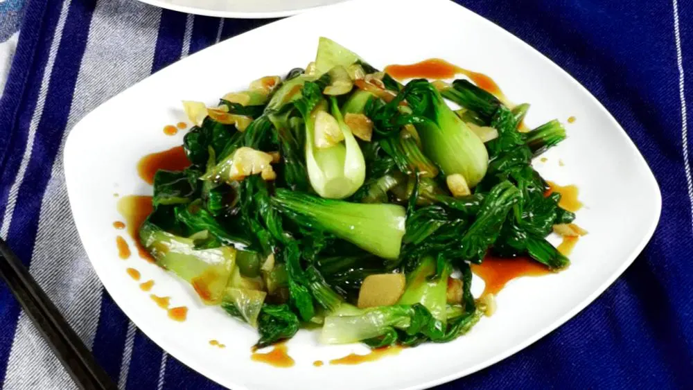stir fry bok choy image