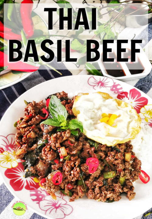 Thai basil beef is so versatile that it can be served as Thai basil beef noodles or Thai basil beef bowl top with a fried egg.
It is a perfect one-pot meal, as it can make it in less than 30 minutes and satisfy almost every palate.
