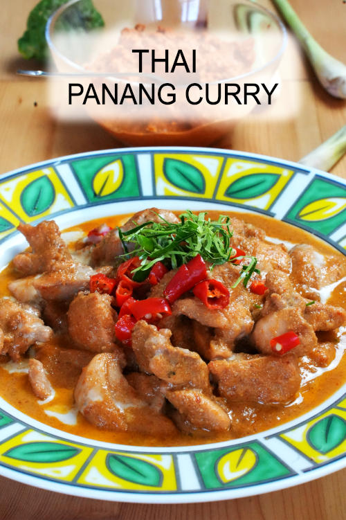 Panang curry recipe is one of the most popular Thai curries.  Let me show you how to make the delicious panang curry from scratch.