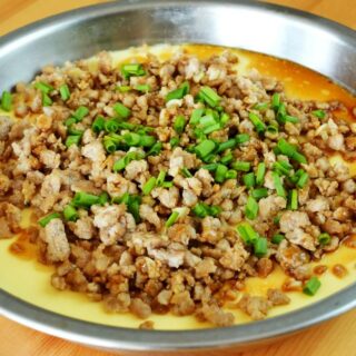 Steamed eggs with minced pork (1) featured image