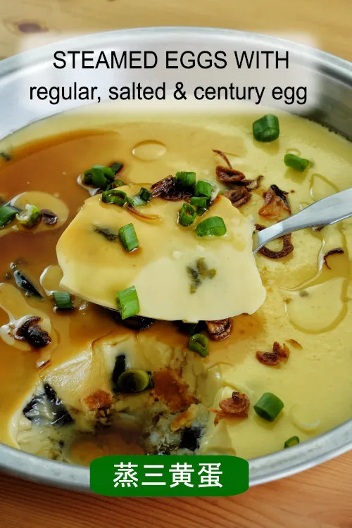 A beloved Cantonese recipe combines salted, century, and regular eggs, resulting in rich flavor and perfect comfort food.
