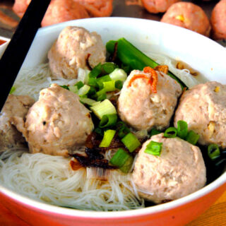 Asian meatballs recipe featured image