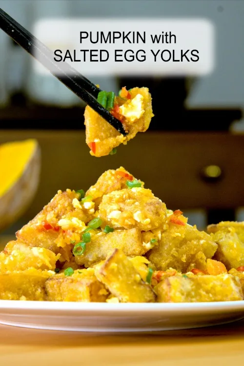 pumpkin with salted egg yolks
