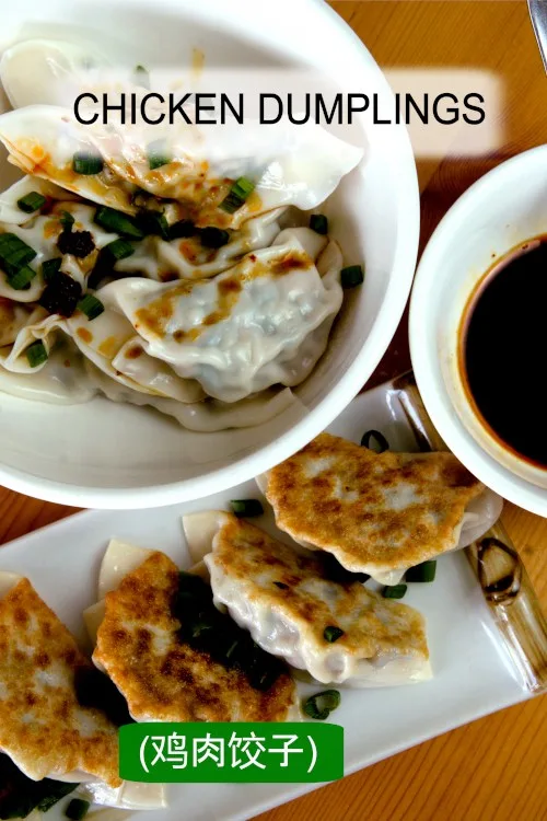 Chinese chicken dumpling recipe 鸡肉饺子