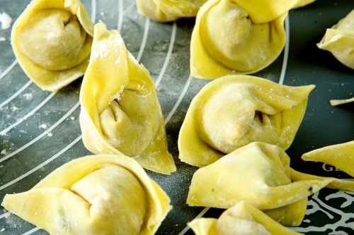 Homemade fried wontons