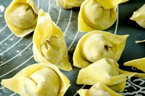 Homemade fried wontons