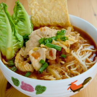 Tomato soup noodles featured image