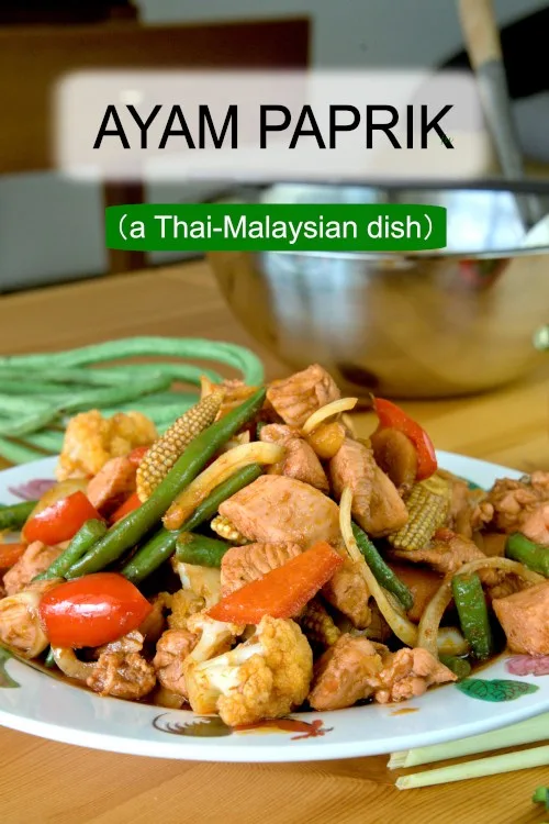 Ayam Paprik - Thai style stir-fry spicy chicken