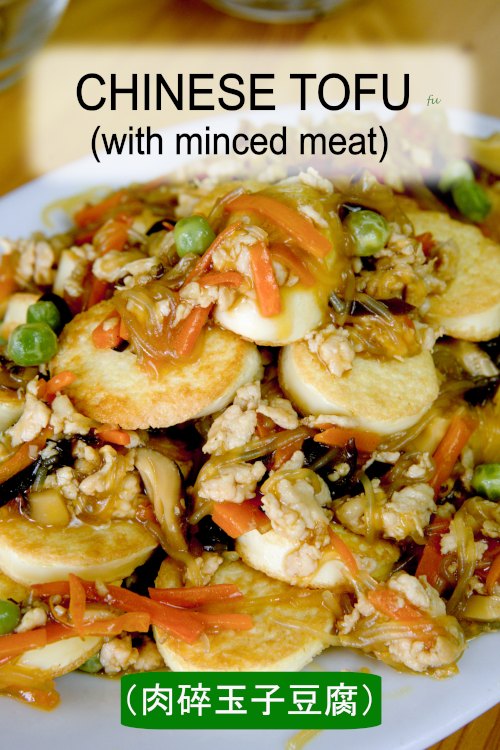 Minced chicken and tofu