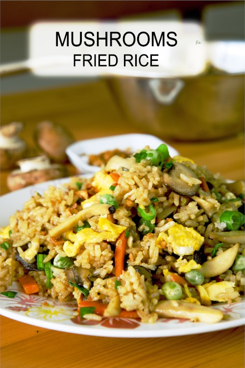 Mushroom fried rice recipe