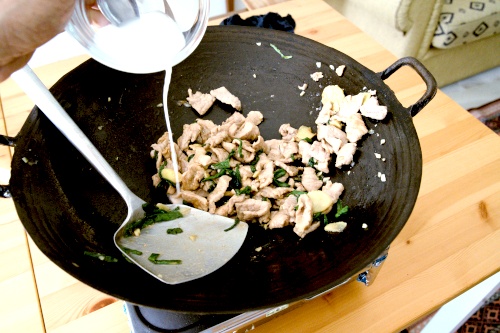 thicken with cornstarch slurry