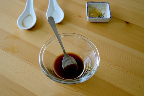 The Kung Pao sauce is mainly consist of vinegar and soy sauce