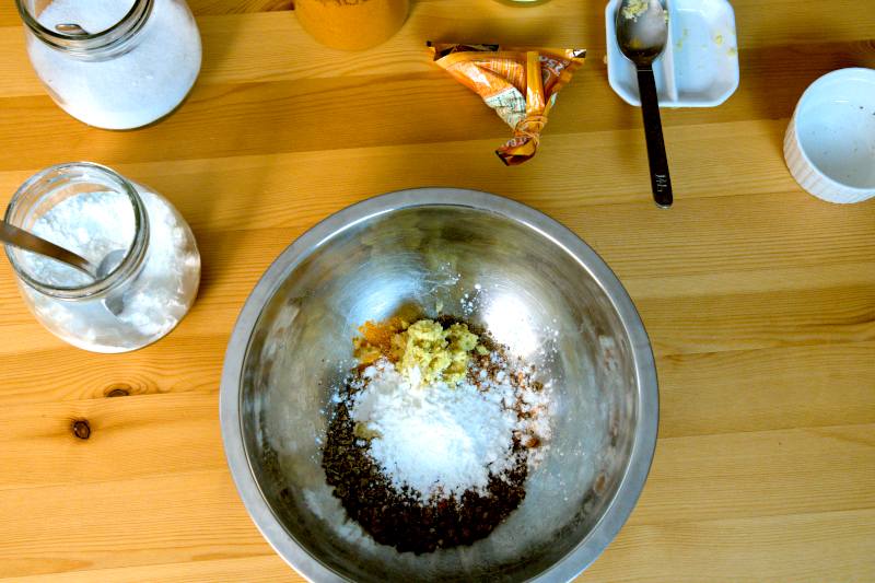 ingredients for marinating the chicken