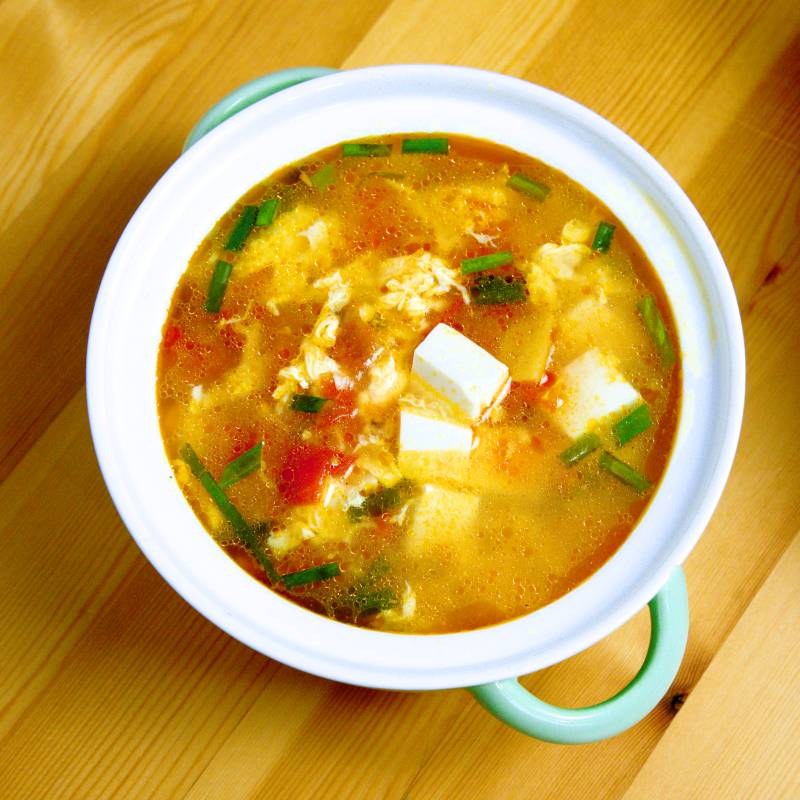 tomato egg drop soup
