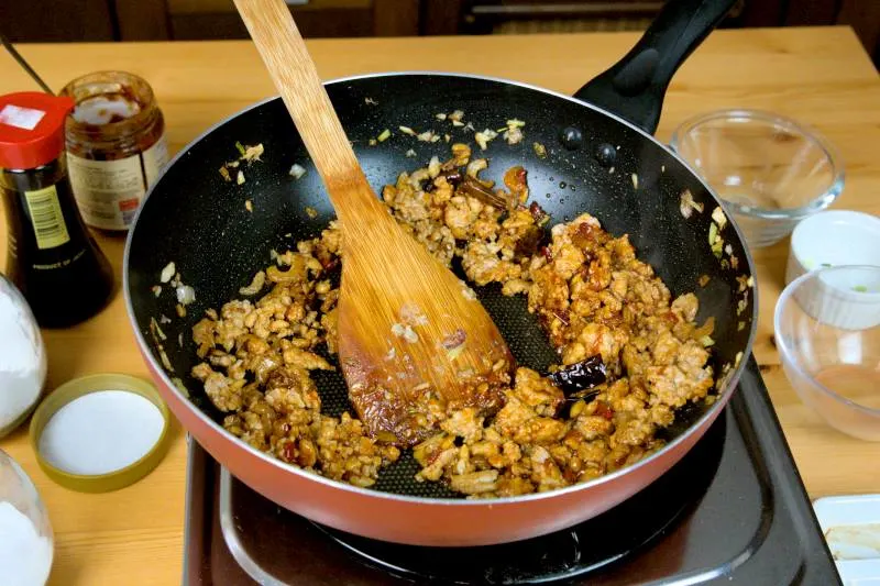 cook the ground meat