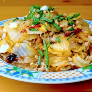 Cabbage glass noodles stir-fry image (17) featured image