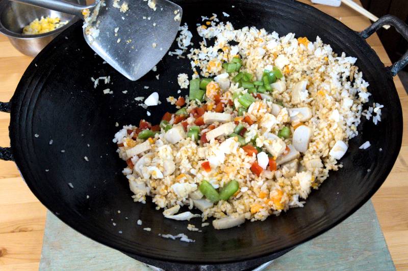 the salted egg fried rice