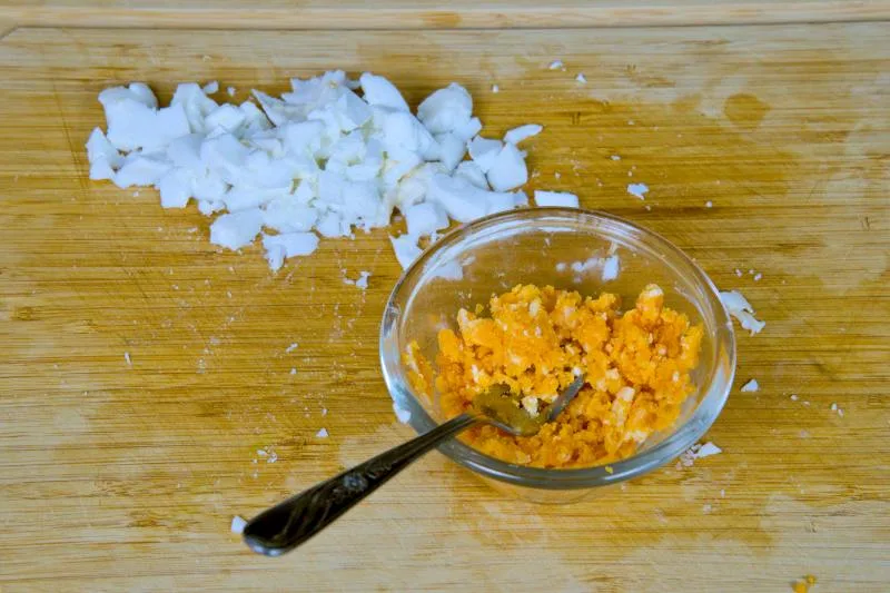 separate the salted egg yoks and whites