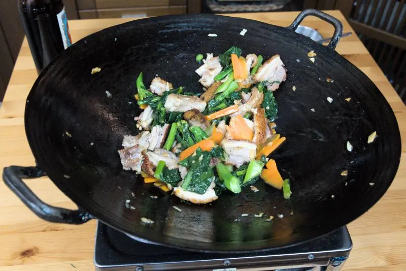 thicken the gravy with cornstarch slurry