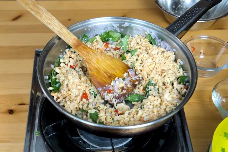 add the dried shirmp 