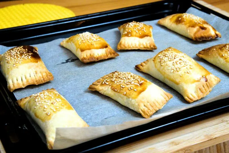 Char Siu Sou, freshly removed from the oven.